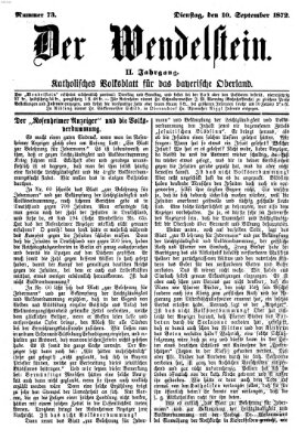 Wendelstein Dienstag 10. September 1872