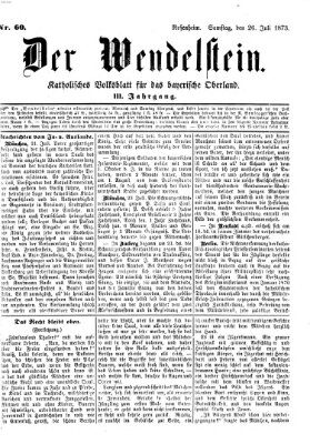 Wendelstein Samstag 26. Juli 1873