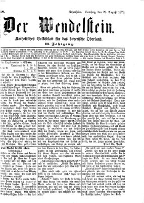Wendelstein Samstag 23. August 1873