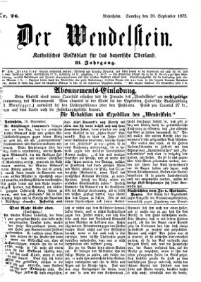 Wendelstein Samstag 20. September 1873