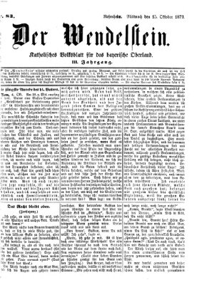 Wendelstein Mittwoch 15. Oktober 1873