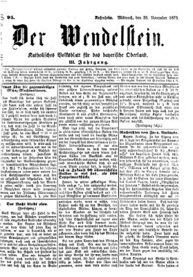 Wendelstein Mittwoch 26. November 1873