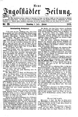 Neue Ingolstädter Zeitung Samstag 6. Juli 1872