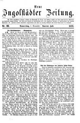 Neue Ingolstädter Zeitung Donnerstag 5. September 1872