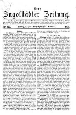Neue Ingolstädter Zeitung Sonntag 8. Juni 1873