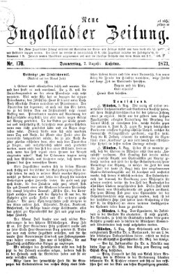 Neue Ingolstädter Zeitung Donnerstag 7. August 1873