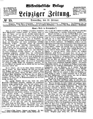 Leipziger Zeitung Donnerstag 22. Februar 1872