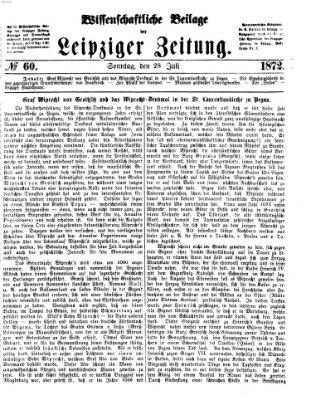 Leipziger Zeitung Sonntag 28. Juli 1872