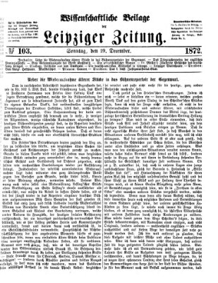 Leipziger Zeitung Sonntag 29. Dezember 1872