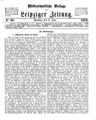 Leipziger Zeitung Sonntag 22. Juni 1873