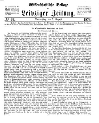 Leipziger Zeitung Donnerstag 7. August 1873