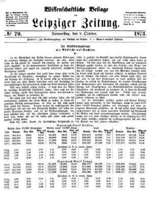Leipziger Zeitung Donnerstag 2. Oktober 1873