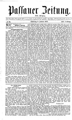Passauer Zeitung Samstag 6. Januar 1872