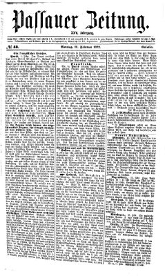 Passauer Zeitung Montag 12. Februar 1872