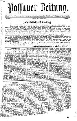 Passauer Zeitung Dienstag 19. März 1872