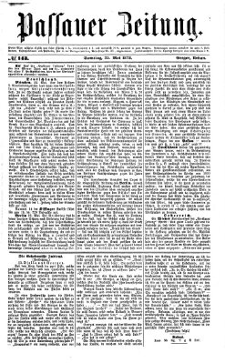 Passauer Zeitung Samstag 25. Mai 1872