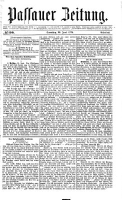 Passauer Zeitung Samstag 22. Juni 1872