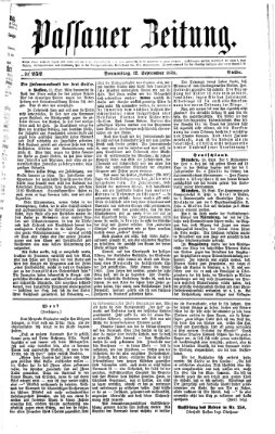 Passauer Zeitung Donnerstag 12. September 1872