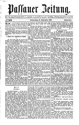 Passauer Zeitung Donnerstag 19. September 1872