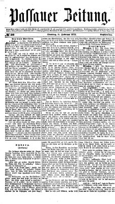 Passauer Zeitung Dienstag 11. Februar 1873
