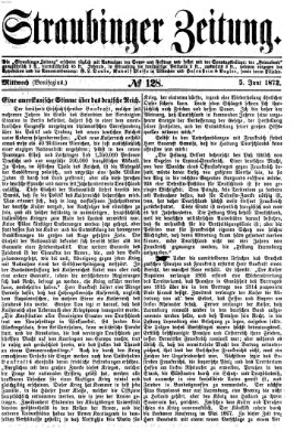 Straubinger Zeitung Mittwoch 5. Juni 1872