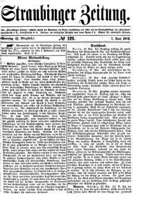 Straubinger Zeitung Sonntag 1. Juni 1873