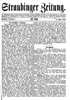 Straubinger Zeitung Samstag 5. Juli 1873