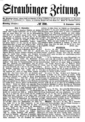 Straubinger Zeitung Dienstag 2. September 1873