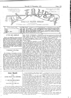 La frusta Mittwoch 13. November 1872