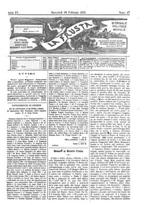 La frusta Mittwoch 26. Februar 1873