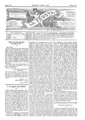 La frusta Dienstag 8. April 1873