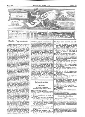 La frusta Donnerstag 17. April 1873