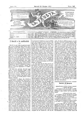 La frusta Dienstag 28. Oktober 1873