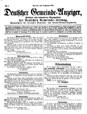 Deutsche Gemeinde-Zeitung Samstag 6. Januar 1872