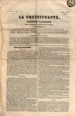 La constituante Montag 7. März 1831