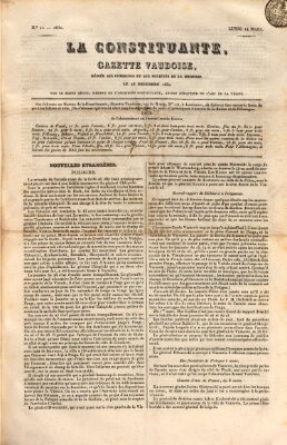 La constituante Montag 14. März 1831