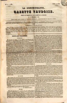 La constituante Donnerstag 14. April 1831