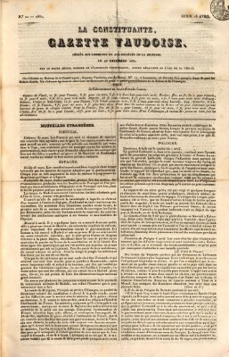 La constituante Montag 18. April 1831