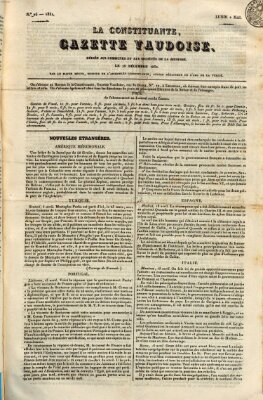La constituante Montag 2. Mai 1831