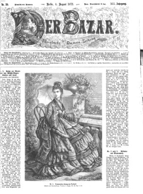 Der Bazar Montag 4. August 1873