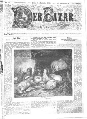 Der Bazar Montag 8. September 1873