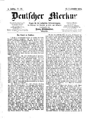 Deutscher Merkur Samstag 13. September 1873
