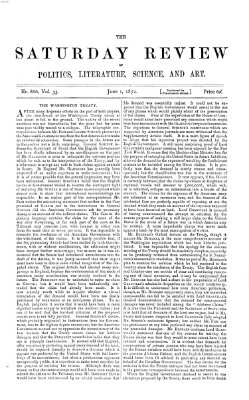 Saturday review Samstag 1. Juni 1872