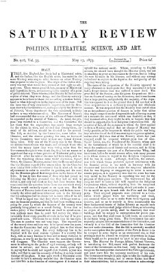 Saturday review Samstag 17. Mai 1873