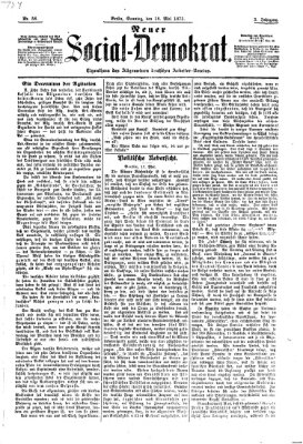 Neuer Social-Demokrat Sonntag 18. Mai 1873