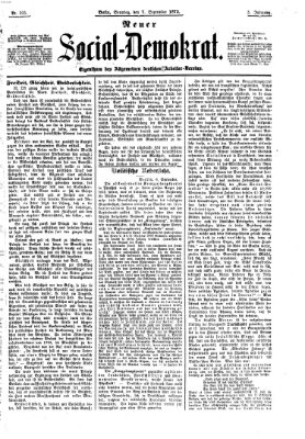 Neuer Social-Demokrat Sonntag 7. September 1873
