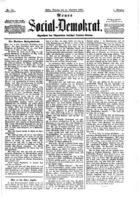 Neuer Social-Demokrat Sonntag 14. September 1873