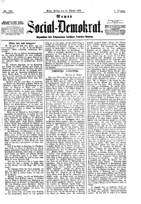 Neuer Social-Demokrat Freitag 24. Oktober 1873