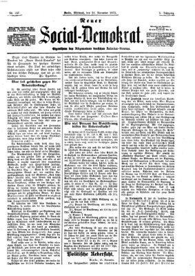 Neuer Social-Demokrat Mittwoch 26. November 1873