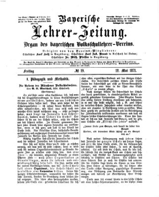 Bayerische Lehrerzeitung Freitag 12. Mai 1871